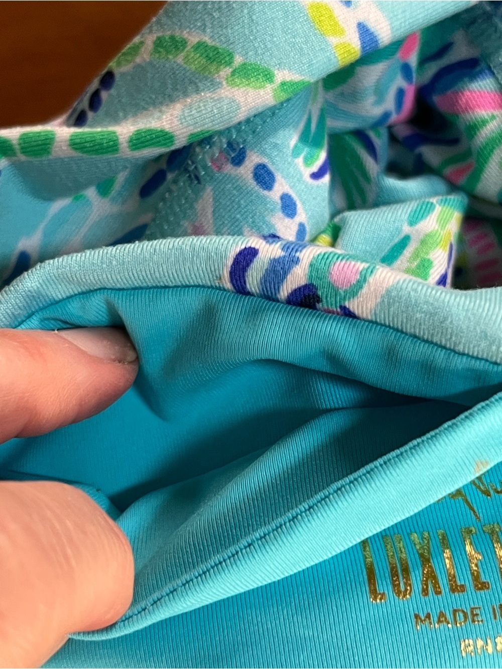 Lilly Pulitzer High-Rise Weekender Midi Leggings Bermuda Blue Turtle Season XS - Picture 5 of 11